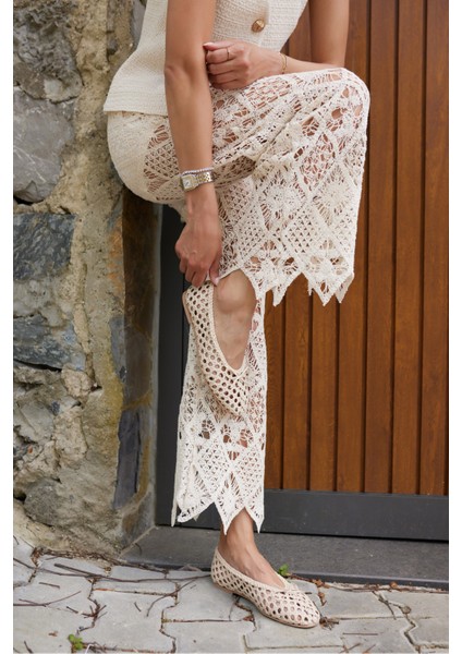 Sıngle Kadın Bej Orgu Ithal Babet fırsatları