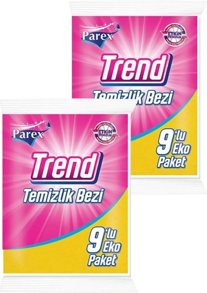 Trend 9'lu Temizlik Bezi İkili Paket