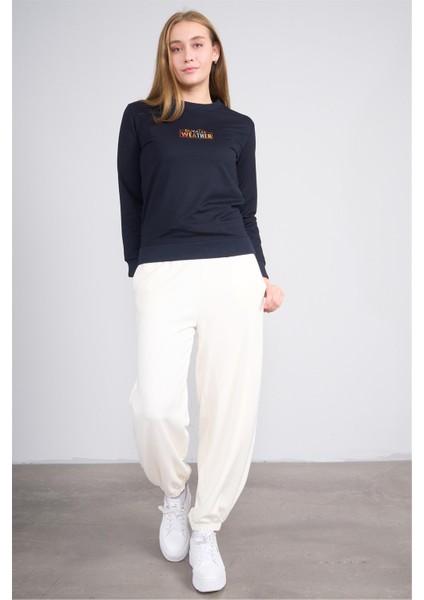 K26 24K114 Lacı Kadın Regular Fıt O Yaka 2 Ip Sweat modelleri