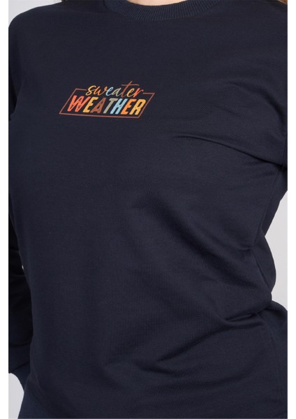 K26 24K114 Lacı Kadın Regular Fıt O Yaka 2 Ip Sweat indirimleri