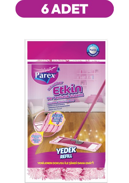 Etkin Yer Temizlik Sistemi Mikrofiber Yedeği Altılı Paket fiyatları