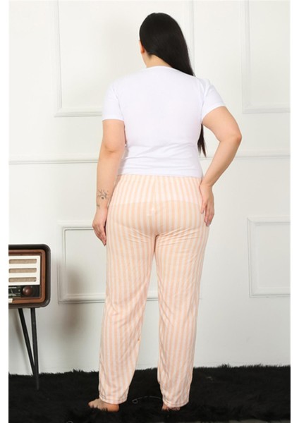 Kadın Pamuklu Büyük Beden Alt Pijama NSL0068 fırsatları