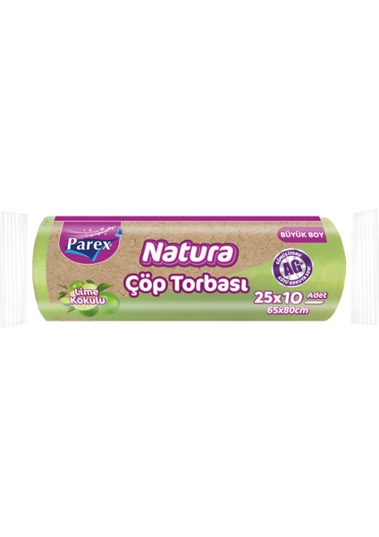 Natura 10'lu Çöp Torbası Büyük Boy 65 x 80 cm 25 Paket fiyatları