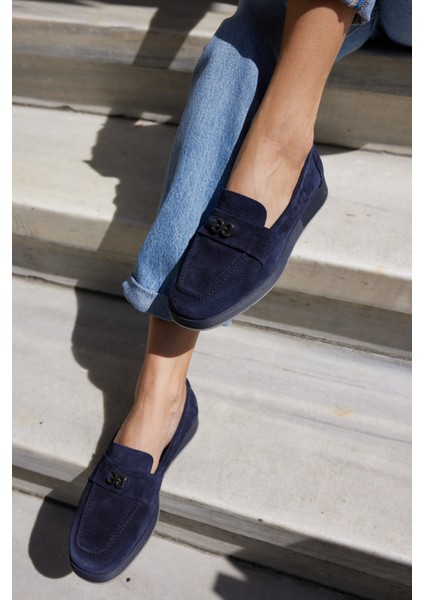 Lugo Kadın Kahve Gercek Suet Loafer Ayakkabi fırsatları