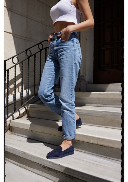 Lugo Kadın Kahve Gercek Suet Loafer Ayakkabi indirimleri