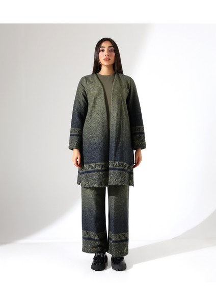 Kadın Kimono Büyük Beden Üç Parça Takım