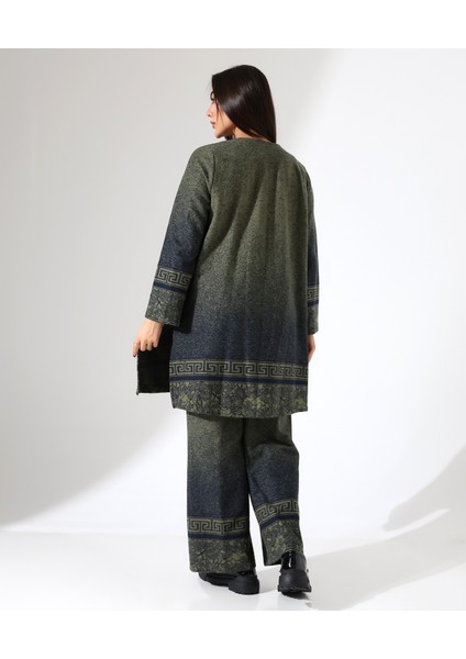 Kadın Kimono Büyük Beden Üç Parça Takım