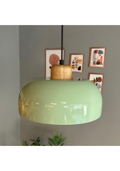 Mint Rocha Metal Avize Geniş Ahşap Başlık Salon Masaüstü Mutfak Otel Tekli Avize Lamba Aydınlatma fiyatları