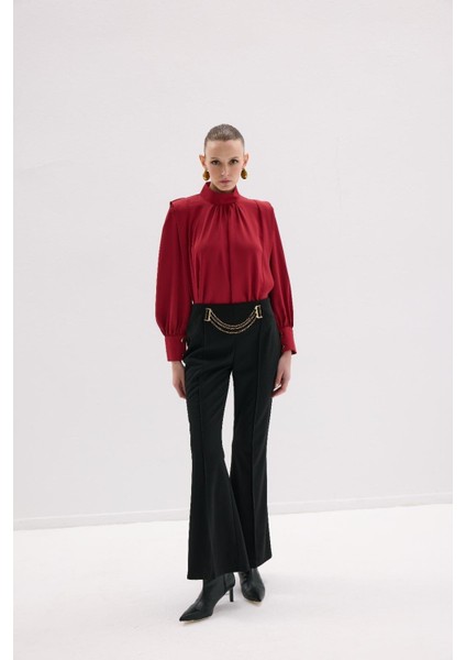 408 Siyah Kadın Pantolon modelleri