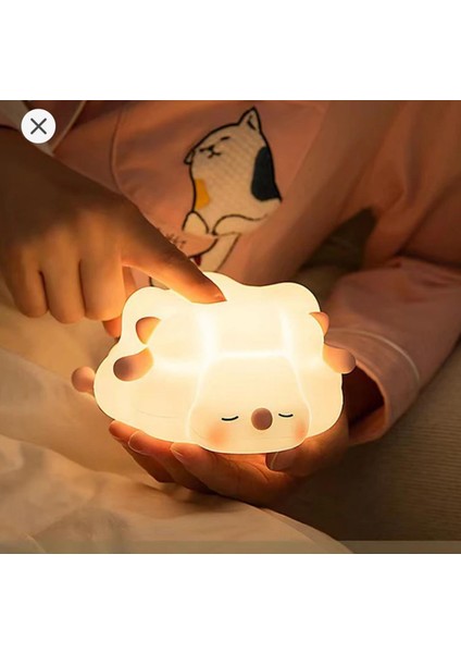 Sevimli Panda Gece Lambası – USB Şarjlı Silikon Dokunmatik LED Işık, Çocuk Odası Dekoru, Renk Değiştiren Gece Işığı modelleri
