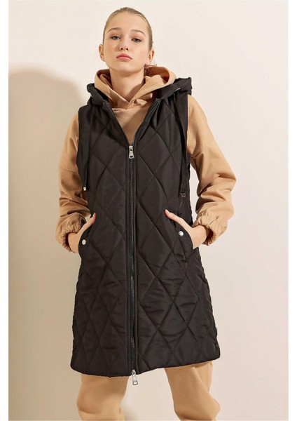 Bıgdart K26 5140 Sıyah Kadın Sısme Yelek