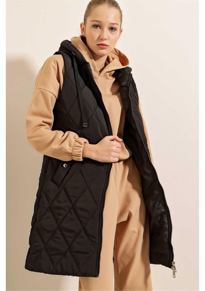 Bıgdart K26 5140 Sıyah Kadın Sısme Yelek modelleri