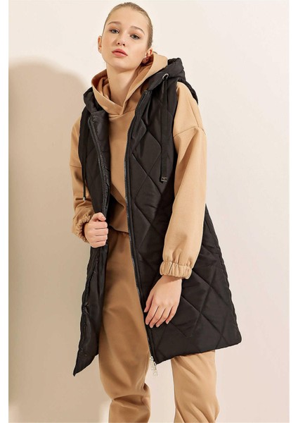 Bıgdart K26 5140 Sıyah Kadın Sısme Yelek fırsatları