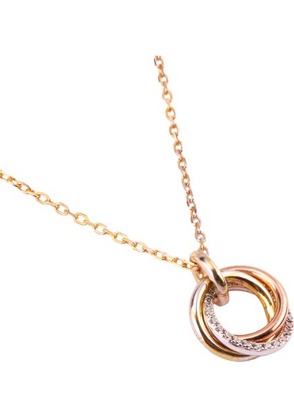 Nio Şık Gümüş Kolye MS3215- 925 Ayar Gümüş Ithal Ürün indirimleri