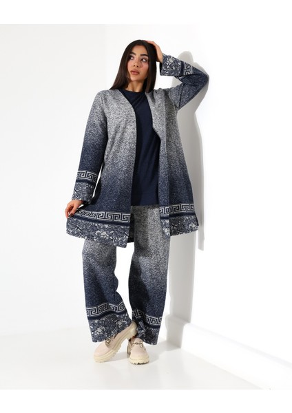 Kadın Kimono Büyük Beden Üç Parça Takım