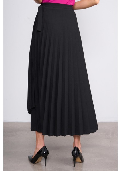 403-1 Siyah Kadın Piliseli Etek fırsatları
