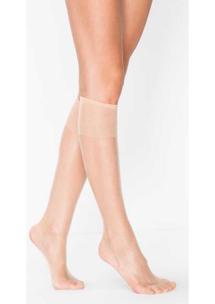 6'lı Eko Paket Fit 15 Ince, Parlak 15 Den Pantolon Çorabı - Rahat Lastikli Dizaltı Çorap