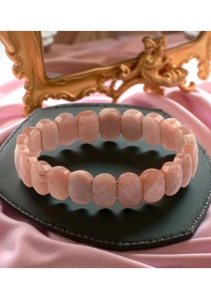 Premium Güneş Taşı Doğal Taş Roleks Bileklik 20 cm fiyatları