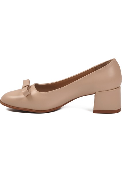 Bej Cilt Kadın Topuklu Ayakkabı 519081 Z fırsatları