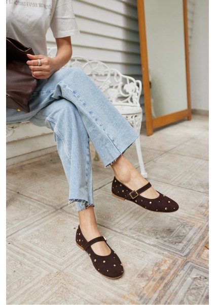 Kleber Kadın Kahve Gercek Suet Babet fiyatları