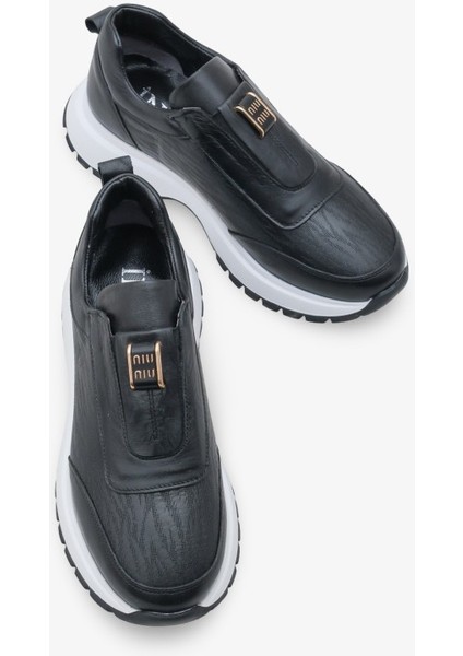 Eliora Kadın Dolgu Sneaker Spor Ayakkabı Siyah fırsatları
