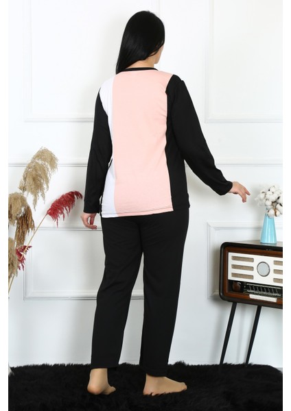 Kadın Büyük Beden Penye Uzun Kol Pijama Takım fırsatları