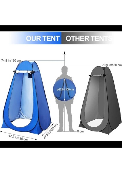 Litae Trend Otomatik Kamp Giyinme Çadırı indirimleri