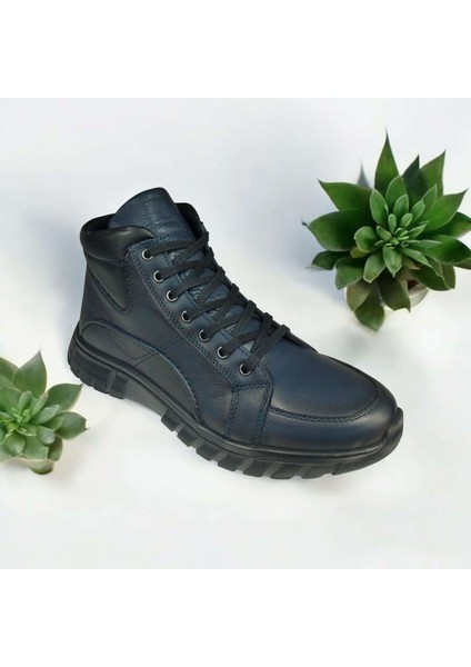 AR-450.06 Hakiki Deri Rahat Suya Dayanıklı Kaymaz Erkek Yüksek Kalite Kışlık Bot
