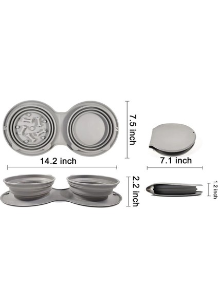 Mdb Mikopet Katlanabilir Ikili Mama ve Su Kabı indirimleri