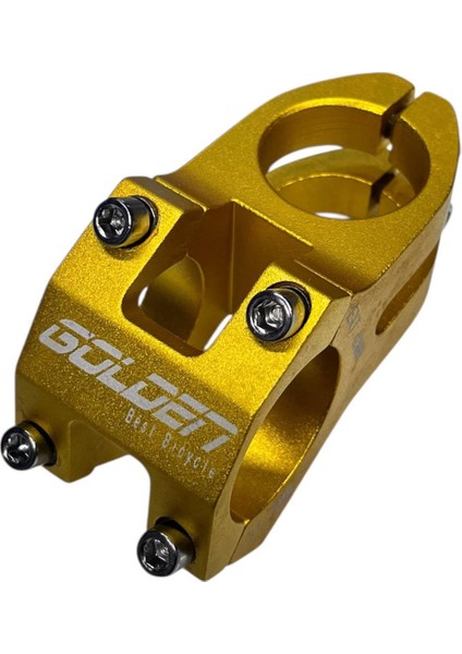 Bisiklet Alüminyum Direksiyon Golden Kısa 40MM Gidon Boğaz Set 78 cm Yedek Parçası Sarı Renk fiyatları