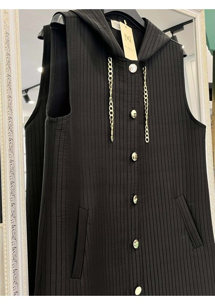 Nurgün Kapitone Yelek - Siyah - 46 modelleri