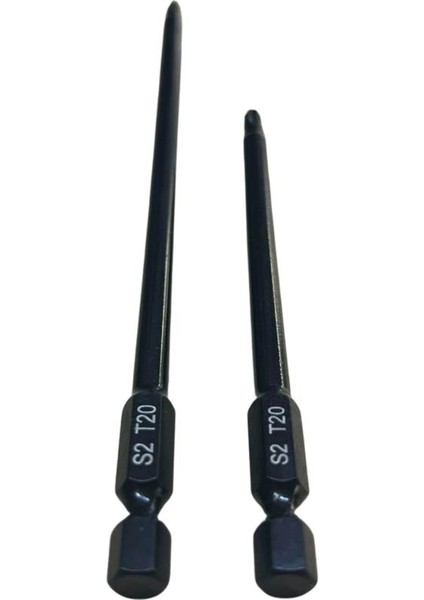 2’li T20 Torx 150 mm ve 100 mm Bits Uç Set T20 Bits Uç S2 Çelik fiyatları