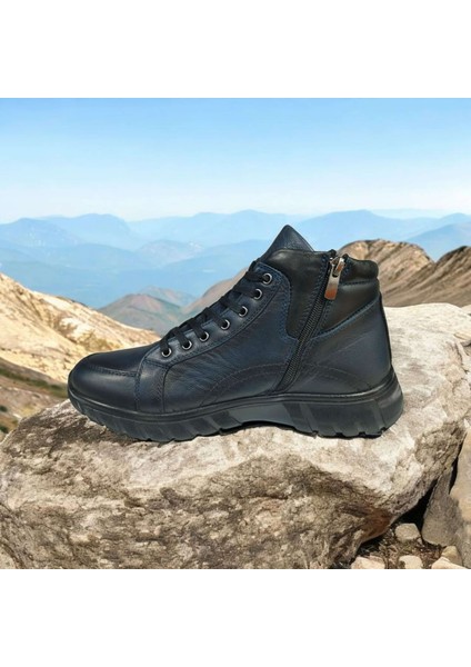 AR-450.06 Hakiki Deri Rahat Suya Dayanıklı Kaymaz Erkek Yüksek Kalite Kışlık Bot