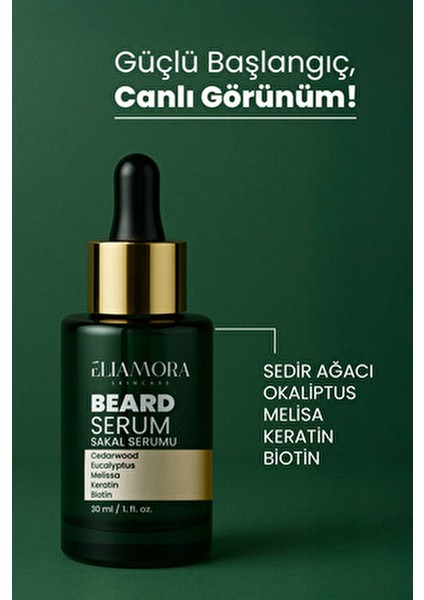 Sakal Serumu Doğal Bileşenlerle Güçlendirilmiş 30 ml Hızlı Uzama İçin modelleri