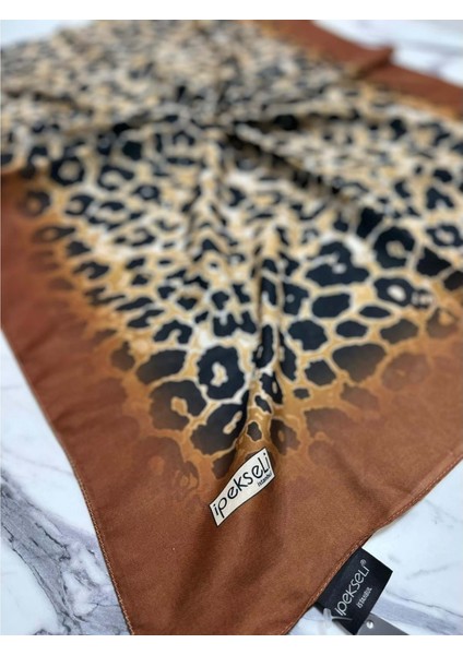 Ipekseli Leopar Desenli Organik Pamuk Şal - 1 fiyatları