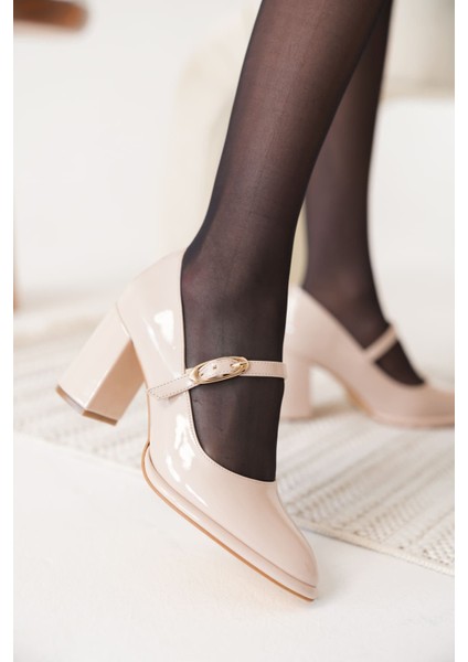 modaserdem alis bej kadın topuklu ayakkabı fırsatları