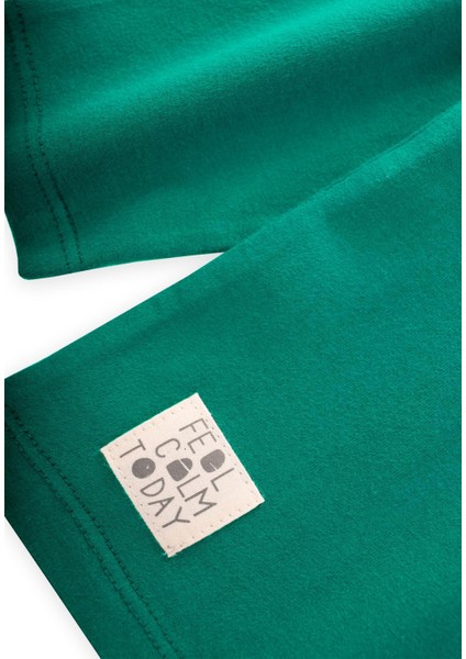 Etiket Detaylı Mevsimlik T-Shırt 2-10 Yaş Yeşil modelleri