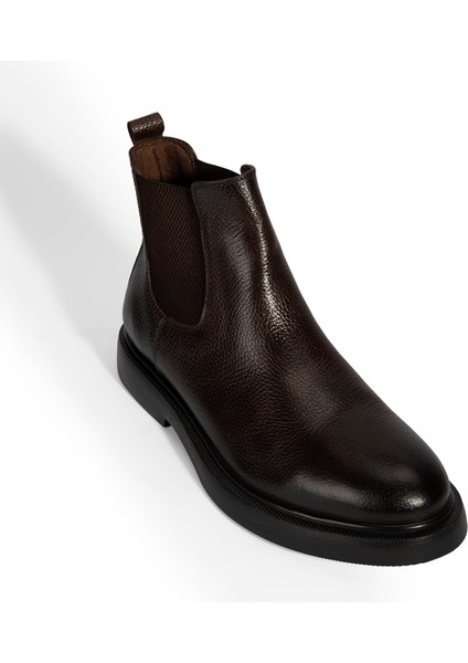 Erkek Kahve Lastikli Deri Bot indirimleri