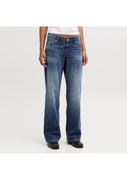 Kadin Düsük Bel Loose Fit Jean - Palermo fiyatları