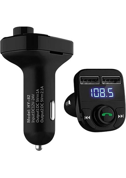 12-24 Volt 3.1 Amper Hızlı Şarj Destekli Çift Usb/sd-Bluetooth Fm Transmitter HL-19680