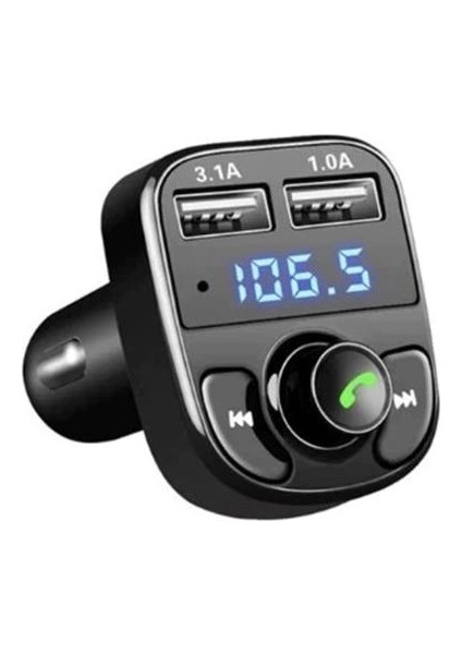 12-24 Volt 3.1 Amper Hızlı Şarj Destekli Çift Usb/sd-Bluetooth Fm Transmitter HL-19680 fiyatları