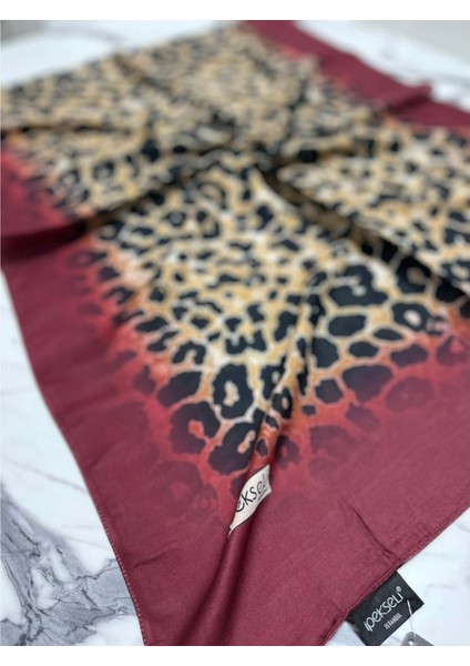 Ipekseli Leopar Desenli Organik Pamuk Şal - 7 fiyatları