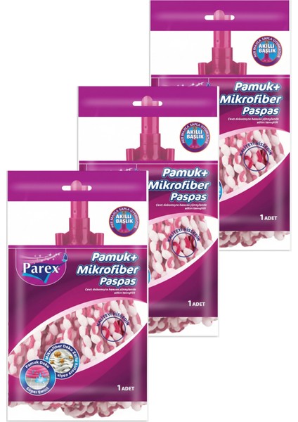 Pamuk+Mikrofiber Paspas Üçlü Paket