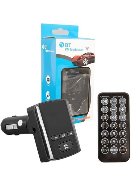 Usb-Sd-Bluetooth-Mp3 Destekli 12-24 Volt Ekranlı Hafızasız Fm Transmitter HL-19682 fiyatları