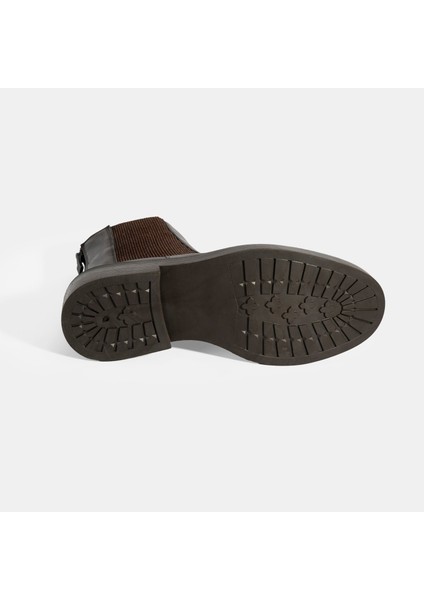 Kadın Kahve Lastikli Deri Chelsea Bot fırsatları