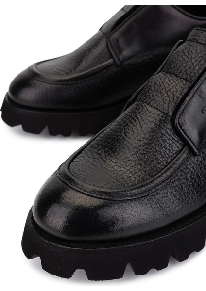 Erkek Hakiki Deri Siyah Casual Ayakkabı 1093 1903 Erk Ayk SK25-26 Sıyah modelleri
