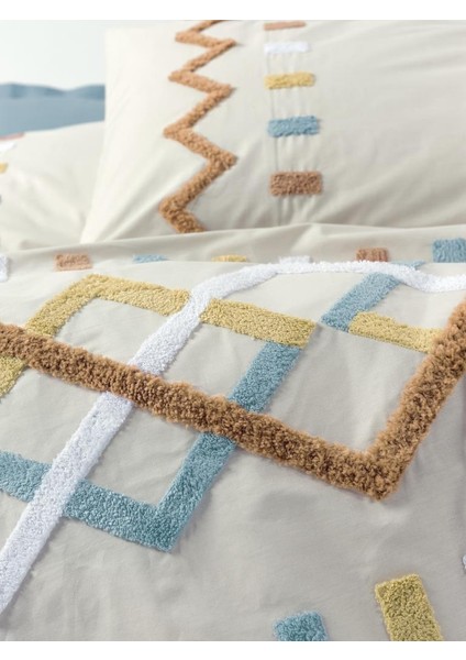 Puff Nakışlı Ranforce Çift Kişilik Nev Takımı Mellow Mint fiyatları