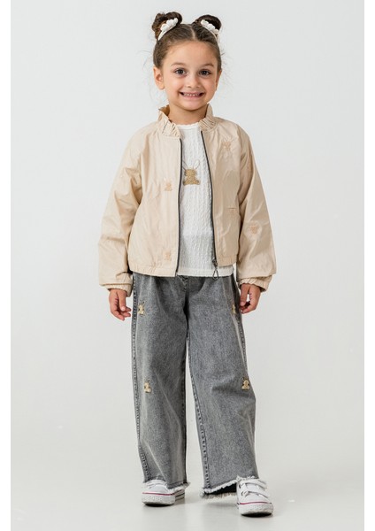 Tavşan Nakışlı Kız Çocuk 3\'lü Takım - 26K 2246