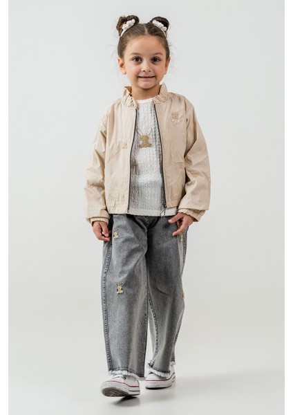 Tavşan Nakışlı Kız Çocuk 3\'lü Takım - 26K 2246 indirimleri