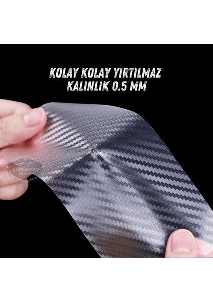 Üniversal Araç Içi 3D Şeffaf Karbon Kapı Eşik Bandı Arka Tampon Eşiği Koruma Folyosu Orijinal Hava Kanallı Yapışkanlı Ithal Çok Amaçlı Tampon Koruma 5 Metre ONP316